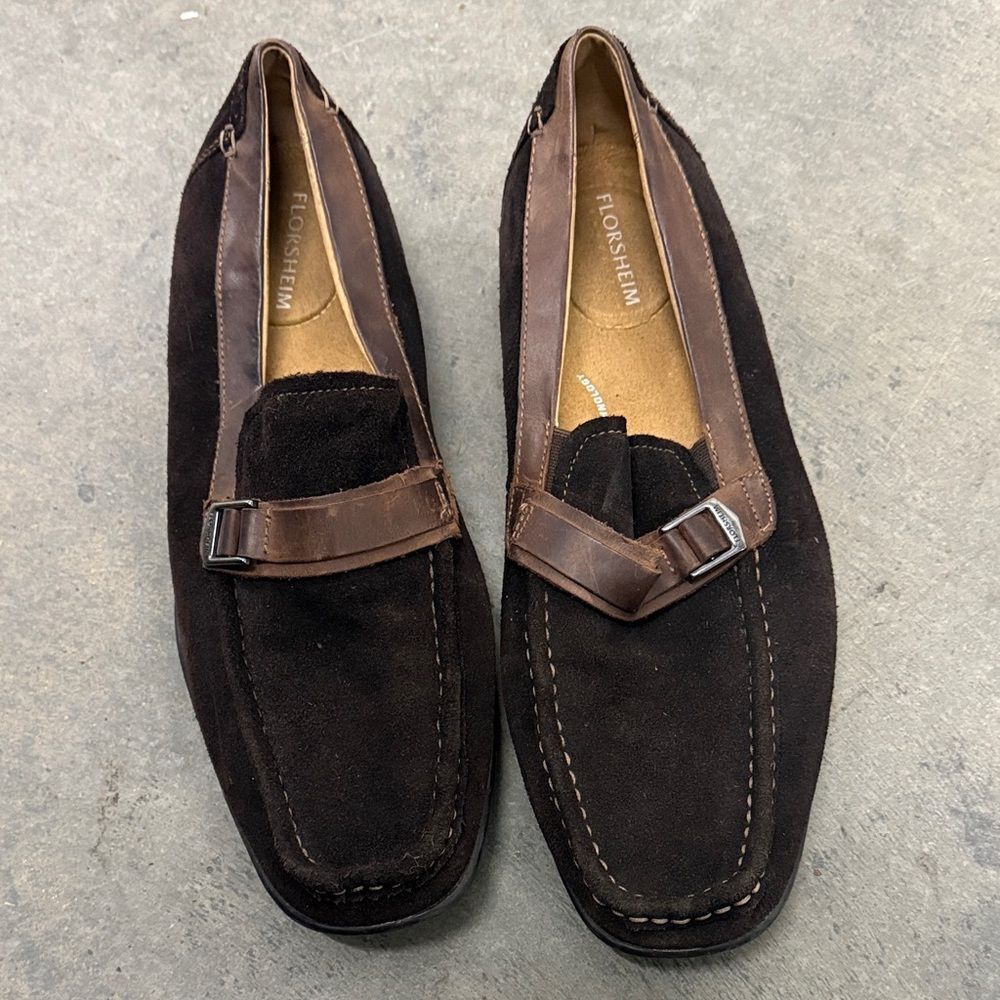Florsheim Men's Dark Brown Suede Loafers